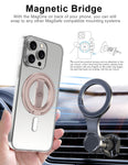 EWA MagOne 3rd Gen Phone Grip Stand with Removable Magnetic Ring Holder Kickstand Loop