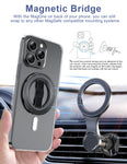 EWA MagOne 3rd Gen Phone Grip Stand with Removable Magnetic Ring Holder Kickstand Loop