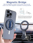 EWA MagOne 3rd Gen Phone Grip Stand with Removable Magnetic Ring Holder Kickstand Loop